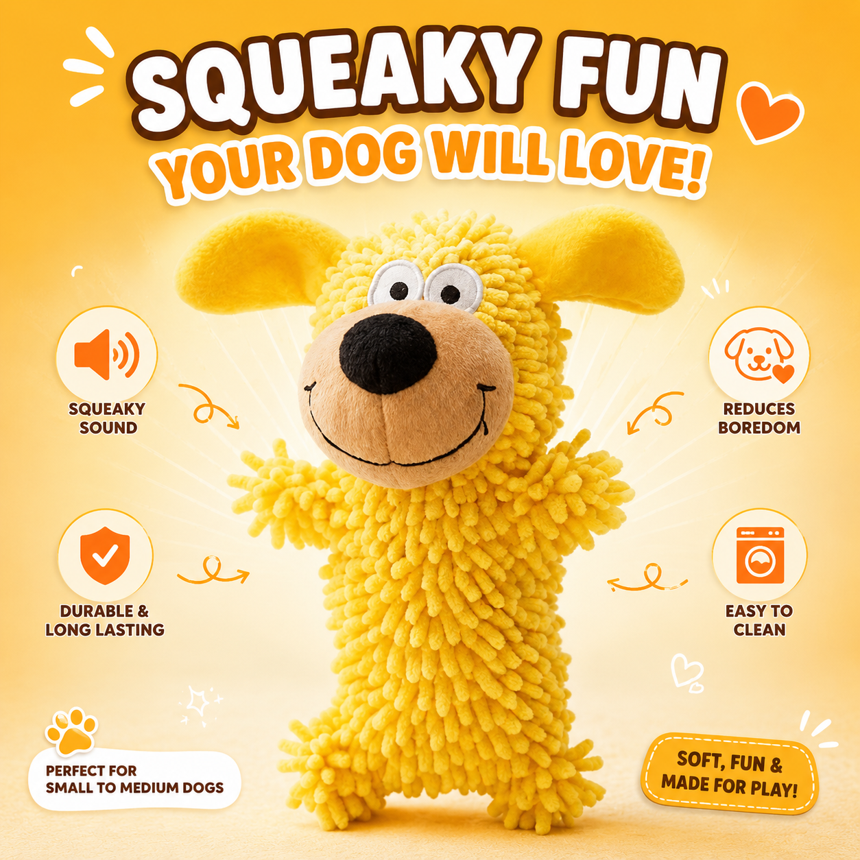 Blue Buddy™ Squeaky Plush Dog Toy
