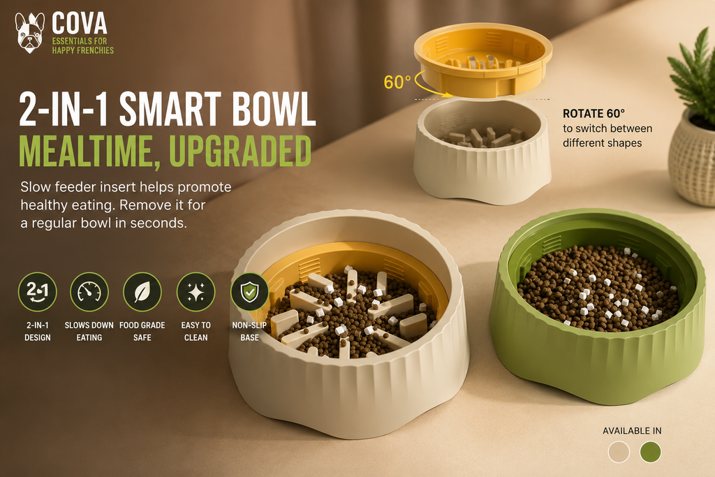Cova™ 2-in-1 Slow Feeder Dog Bowl