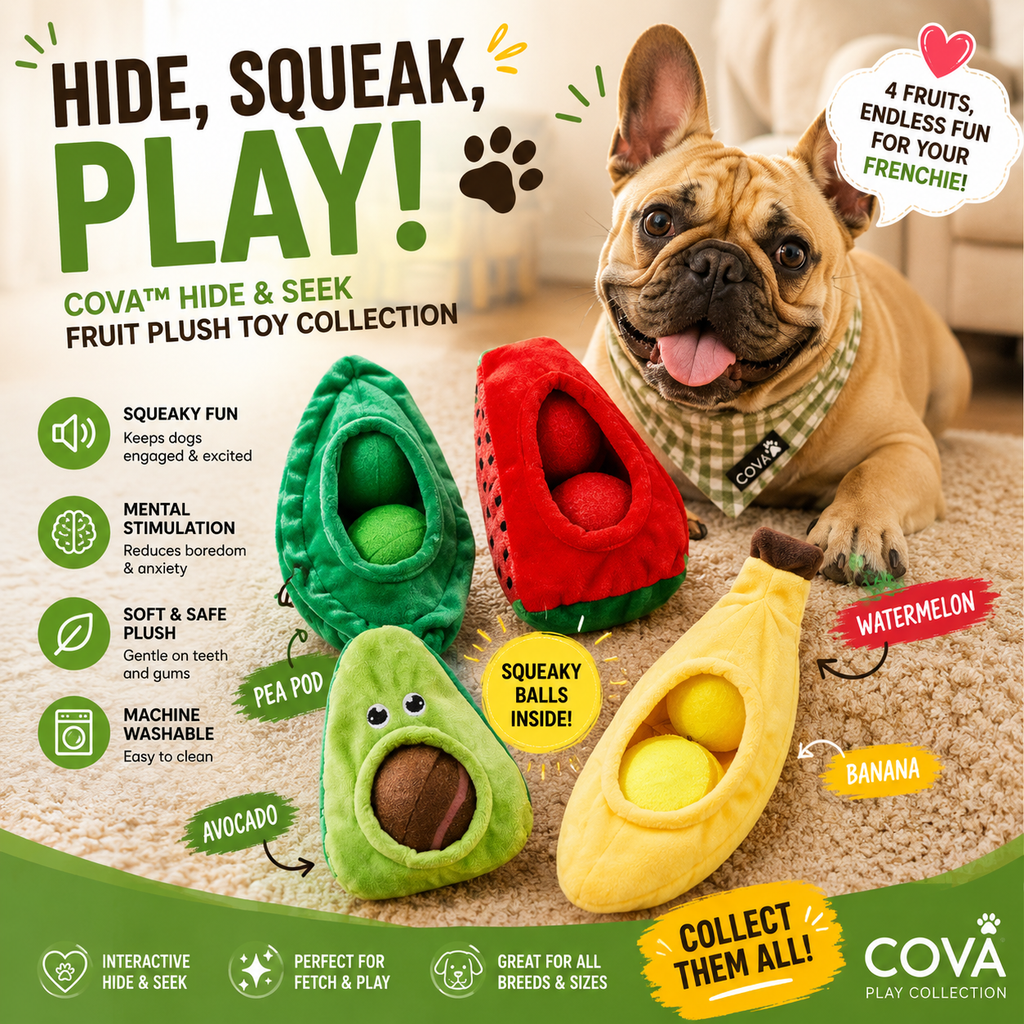 Cova™ Avocado Puzzle Squeaky Dog Toy